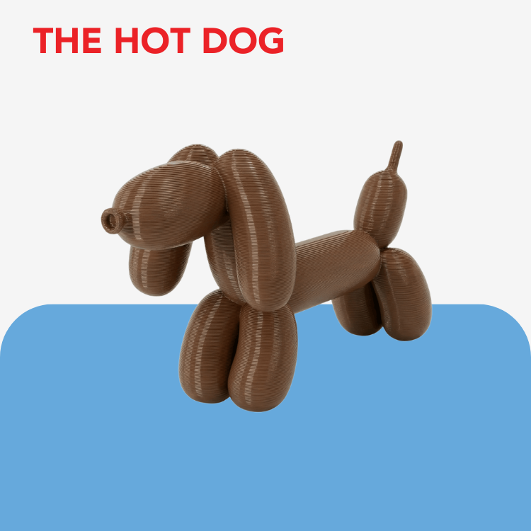 Balloon Dog Breed Keyring / Keychain