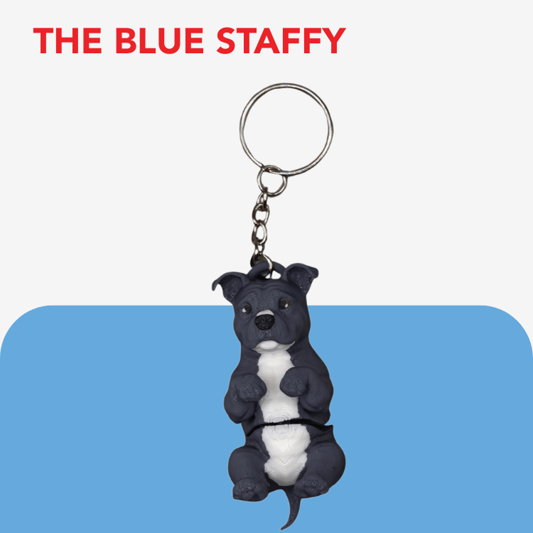 Flexi Dog Breed Keyring / Keychain