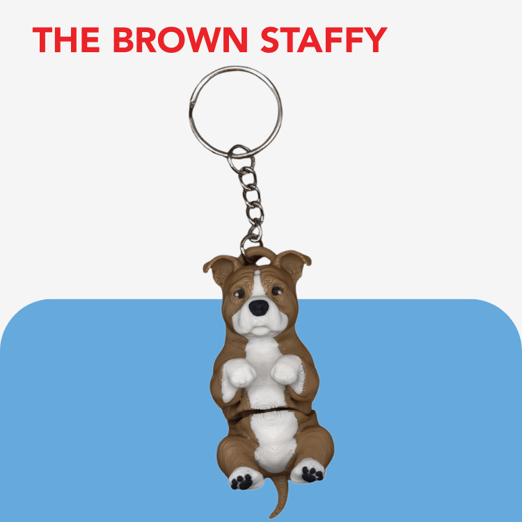 Flexi Dog Breed Keyring / Keychain