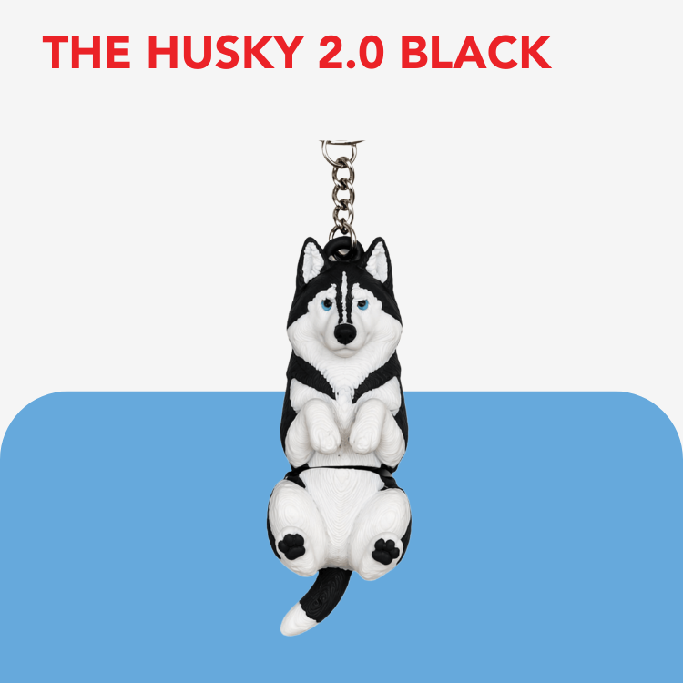 Flexi Dog Breed Keyring / Keychain