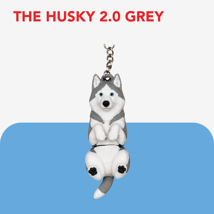 Flexi Dog Breed Keyring / Keychain