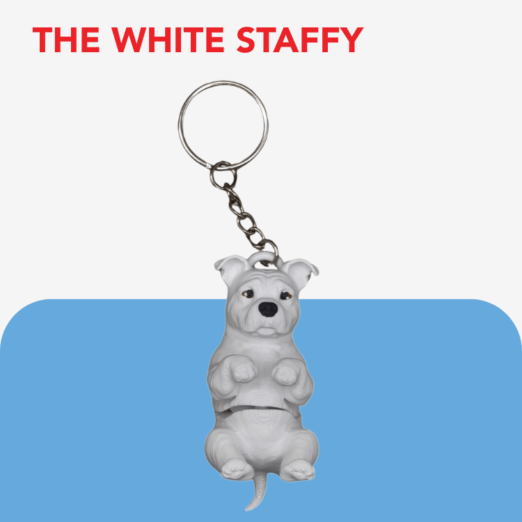 Flexi Dog Breed Keyring / Keychain
