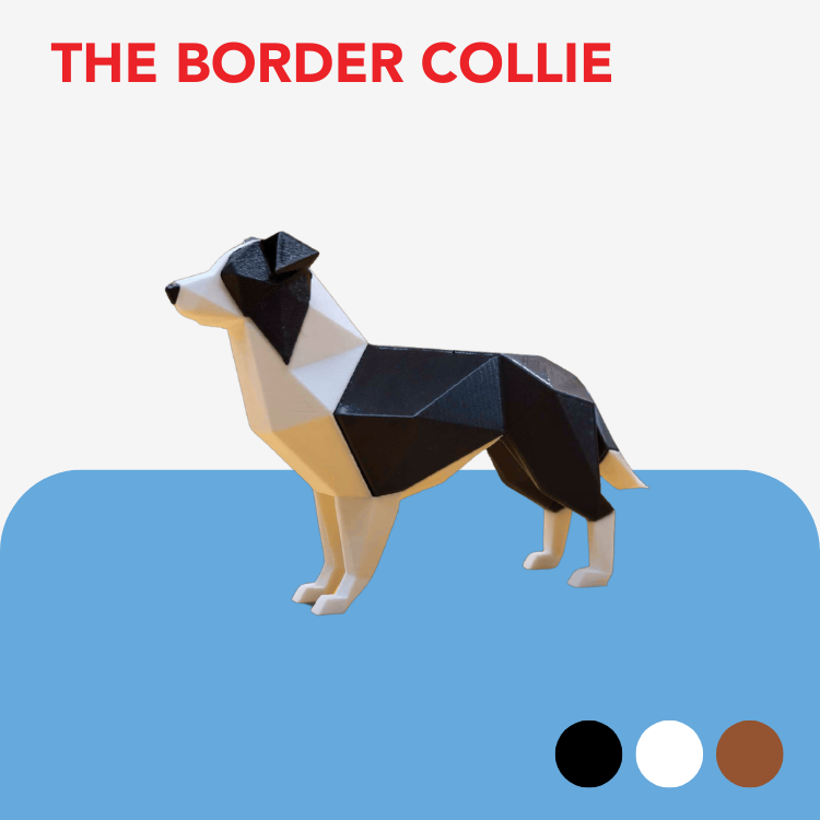 Low Poly Dog Breed Keyring / Keychain