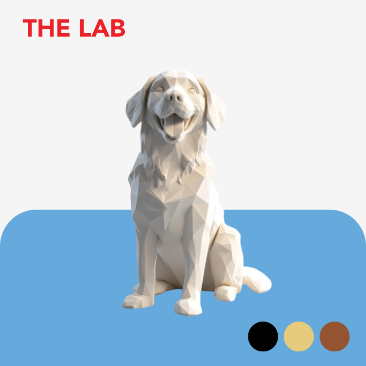 Low Poly Dog Breed Keyring / Keychain